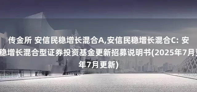 传金所 安信民稳增长混合A,安信民稳增长混合C: 安信民稳增长混合型证券投资基金更新招募说明书(2025年7月更新)